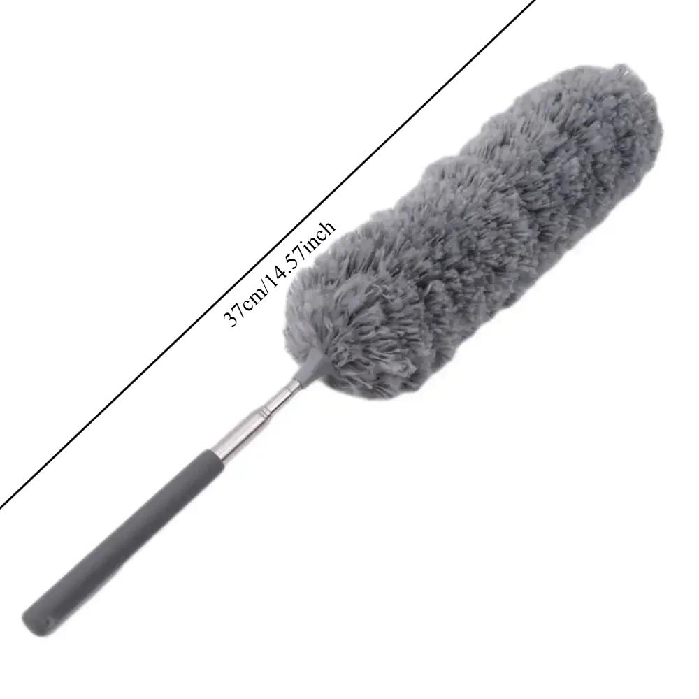 

1pcs Telescopic Dust Collector Bendable Dust Collector Simulated Chicken Feather Duster Lightweight Cleaning Tool серый