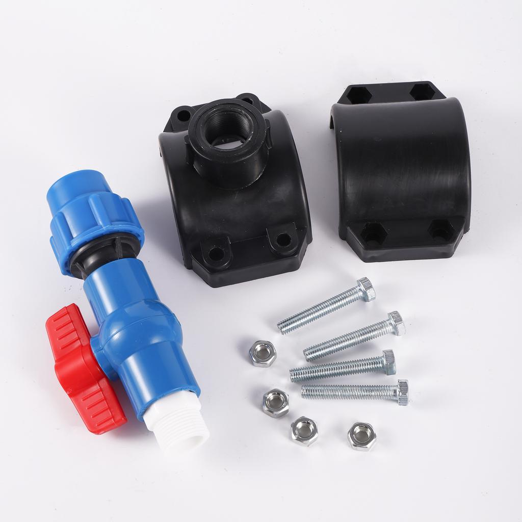 Clip Saddle Drain Connector Pe Main Pipe Repair Parts 75mm To 27mm/75mm Diverter Valve Agricultural Garden Water Connector