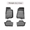 3D TPE LHD Car Floor Mat For Jeep Wrangler JK/JL 2007-2017 2018-2021 Car Foot Pad Floor Liner Carpet 2Door 4 Door Sahara Rubicon