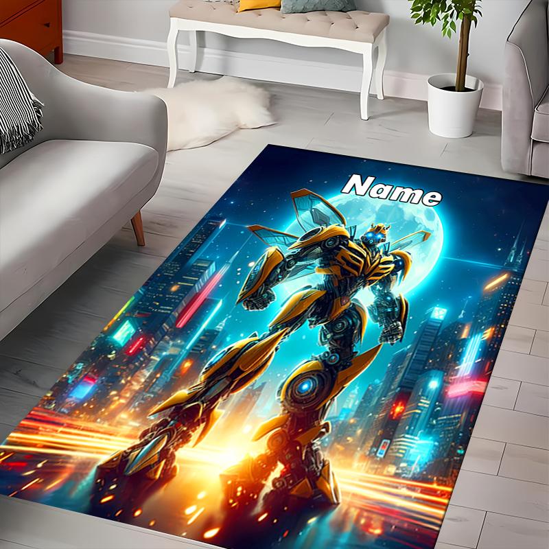Custom personalization Bumblebee Area Rug - Perfect For Kitchen, Bathroom,Laundry Room Decor Large Size Available,Gift All Seasons