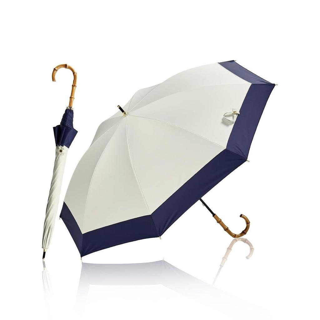 KIZAWA Sun Umbrella UV Cut 100 Shading Long Complete Rain Ladies Level 5 Water Repellent Lightweight Cute Shine Compatible Heat Shielding Durable Wind