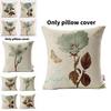 Floral Butterfly Pillowcase For Living Room Decor With Polyester Material For Home Use