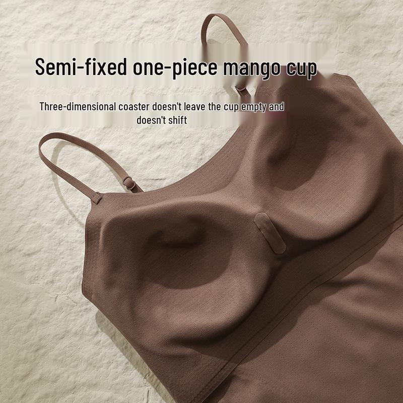 Camisola sin costuras transpirable sin aros con sujetador incorporado y almohadillas en el pecho - Colección Otoño 2025