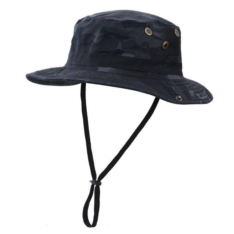 Men's Tactical Sun Protection Hat: Large Brim Outdoor Mountaineering, Fisherman & Cowboy Style, Foldable Bennie Hat.