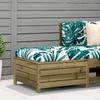VidaXL Garden Footrest with Cushion, Coffee Table, Bar Stool, Outdoor Patio Backyard Furniture, 844930