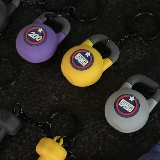 Sports Keychain Pendant Decorative Kettlebell Dumbbell Design Keyring Car Keys Bags Backpacks Accessory