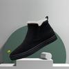Winter Men's Shoes and Velvet Warm New Men's Snow Boots Joker High-top Booties Men.