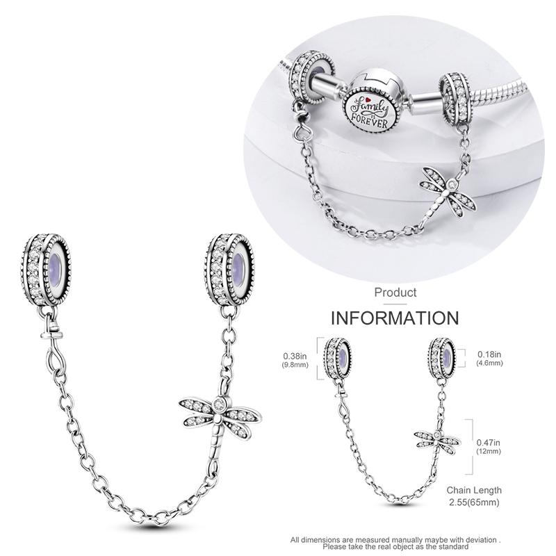 New Copper Star Moon Peach Heart Safety Chain Charm Beads Suitable For Pan Bracelets Diy Women'S Jewelry Gifts