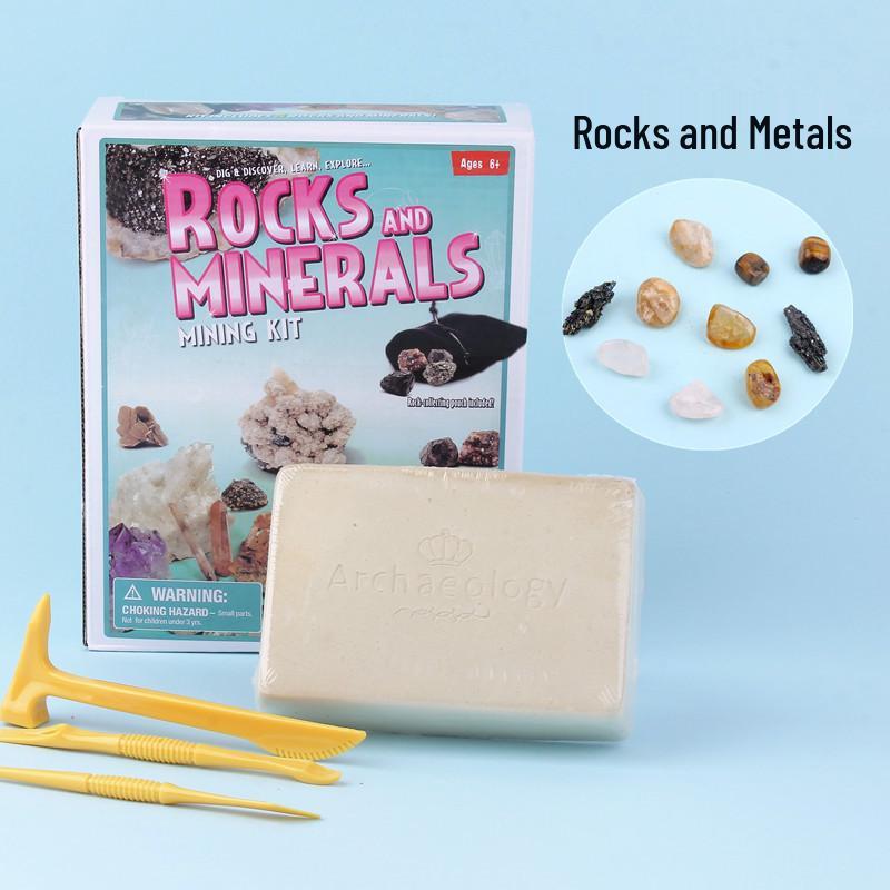 Children s Gem Excavation Kit - DIY Crystal Rock Archaeology Model