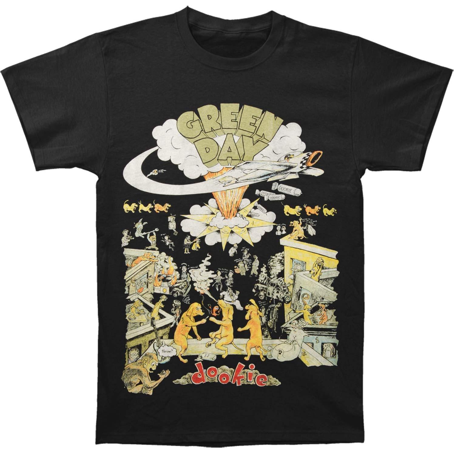 Men s Green Day 1994 Tour Slim Fit T-shirt Small Black XXXL