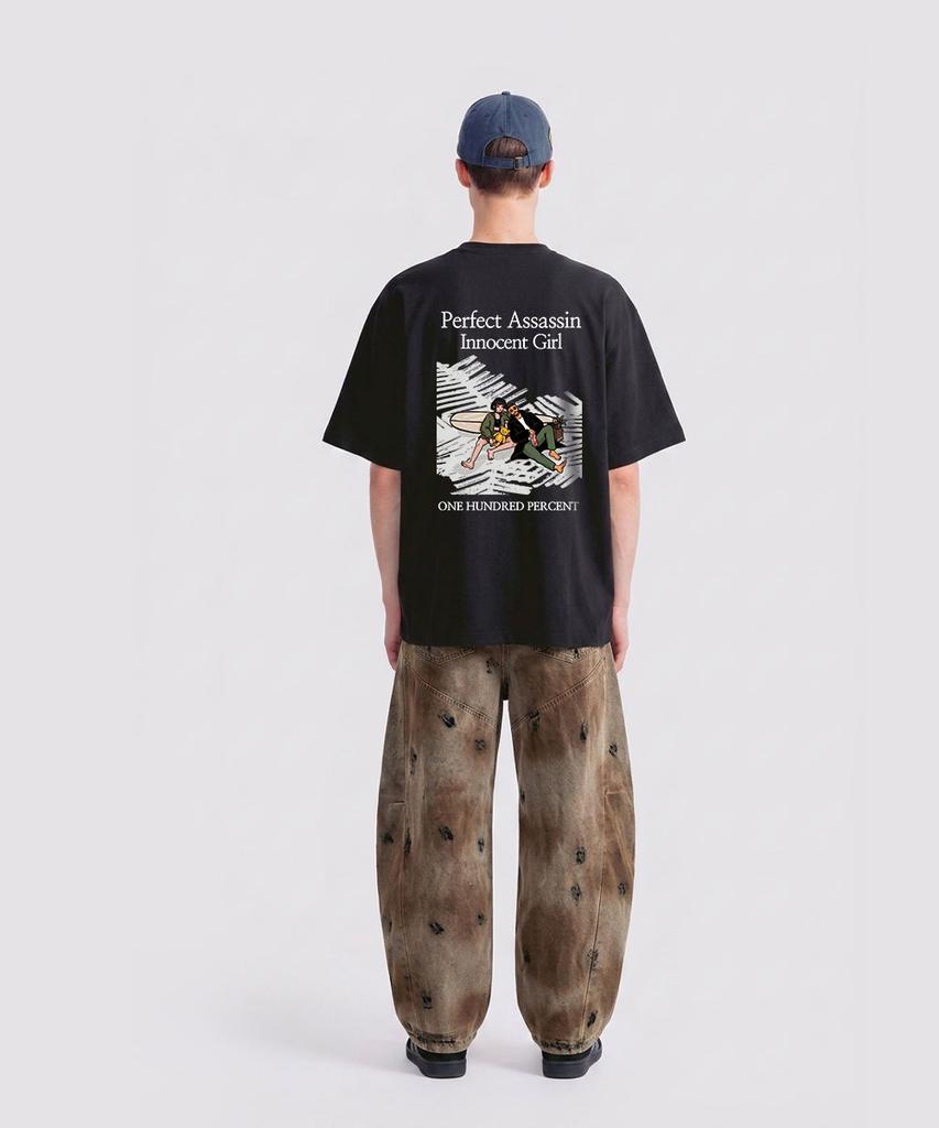 OHP Ohpxquirk Killer'S Vacation Semi-Over Short Sleeve T-Shirt 6 (B Type)