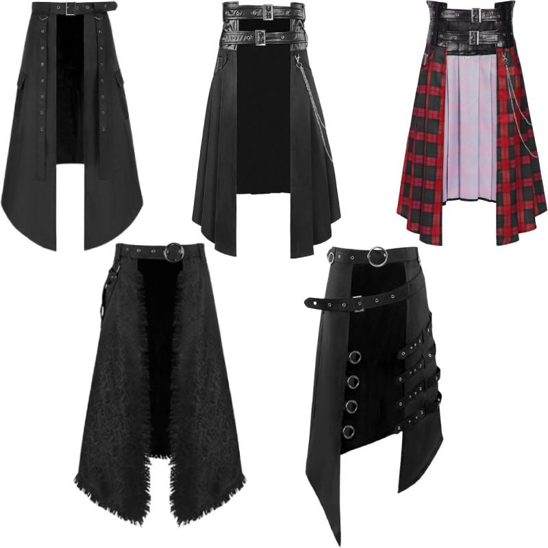 Vintage Gothic Mens Cosplay Dress With Polyester Fabric For Halloween And Themed Events