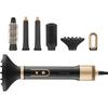 Brosse soufflante 5-en-1 - SAINT ALGUE - Demeliss - 1000 W - 3 températures - Noir / Or