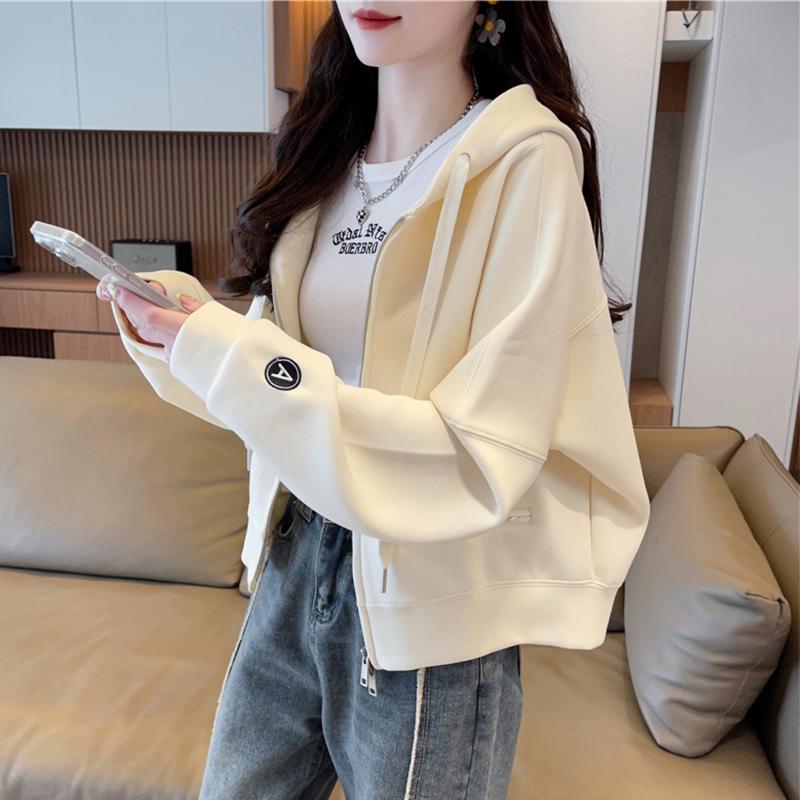 

Women s Early Autumn Korean-Style Loose Fit Petite Cardigan Jacket Apricot (Thin)