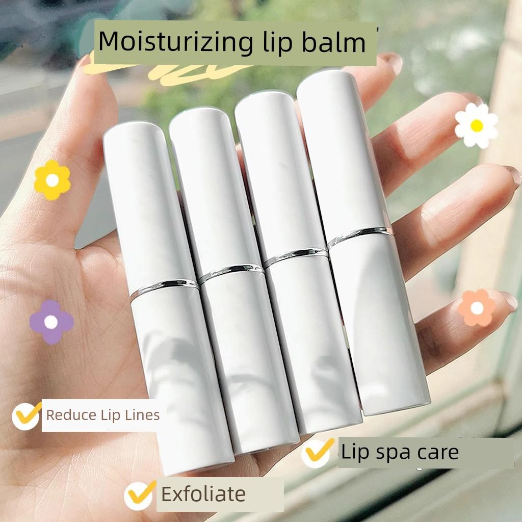 Lip Balm for Women, Moisturizing, Hydrating, Anti-Dryness, Colorless, Exfoliating, Lightening Lip Lines, for Men with Chapped and Peeling Lips