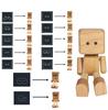 Solid Wood Swinging Leg Robot Car Air Freshener Ornament