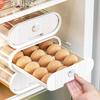 Refrigerator Egg Storage Organizer Holder with Lids Stackable Hold Eggs 18 Count Automatic