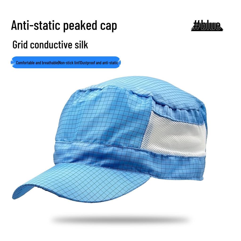 Unisex Anti-static Breathable Baseball Cap - Dustproof Workshop Hat