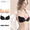 Woman Nipple Stickers Reusable Invisible Bra Sexy Self  Adhesive Butterfly Silicone Breast Lift Accessories