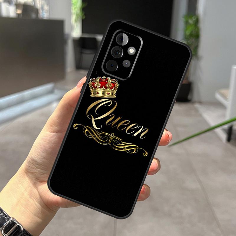 King Queen Art Case For Samsung Galaxy A32 A12 A22 A52 A35 A26 A16 A05 A55 A15 A54 A34 A14 A56 A36 A13 A53