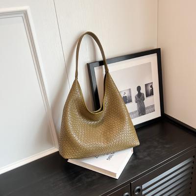Women's Bag 2025 New Woven Commuter Simple Tote Bag High Texture Foreign Style Large Capacity Shoulder Bag Bags