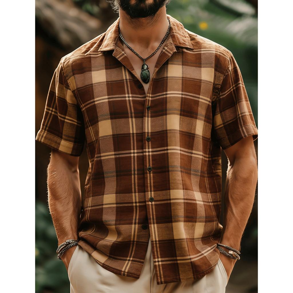 Fashion Unisex Vintage Totem Bohemian Graphic Hawaiian Shirts 3D Printed Shirts Tops Summer Short Sleeves Men Women Blouse Shirt