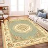 Retro Floral Carpet Stain Resistant Easy To Clean Anti Slip Floor Mat Living Room Bedroom Study Home Decor