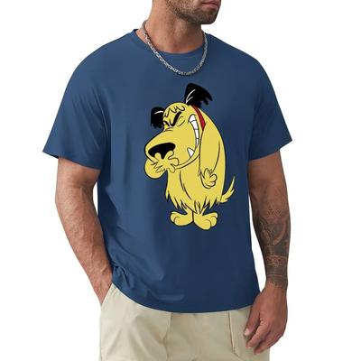 Lachender Muttley Lustiges Hunde T-Shirt Harajuku Kurzarm T-Shirt 100% Baumwolle Grafik T-Shirt Oberteile#Farbe