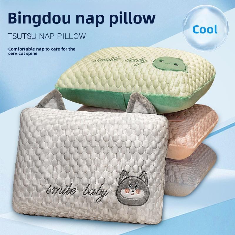 Office Nap Pillow For Adults With Pp Cotton Fill Pink Bunny Shape Sleep Aid
