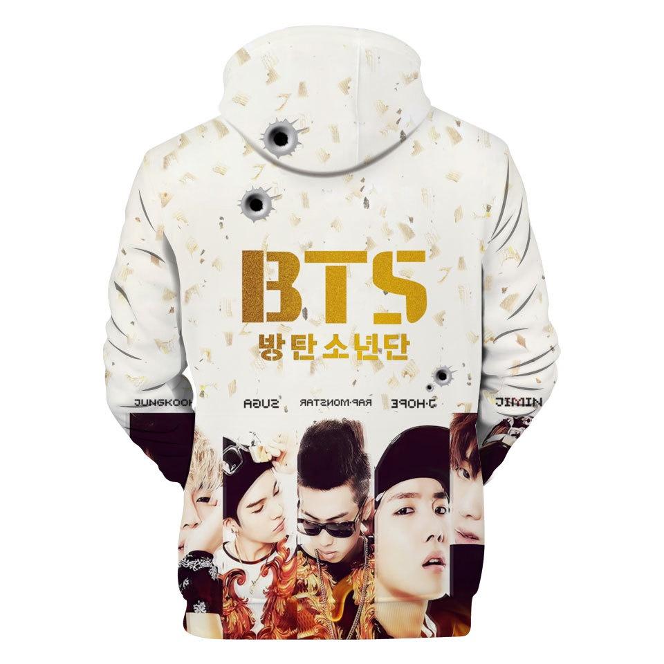 Premium Quality Bts Printed Sweatshirt Hoodie Featuring Face Yourself Design For Fans