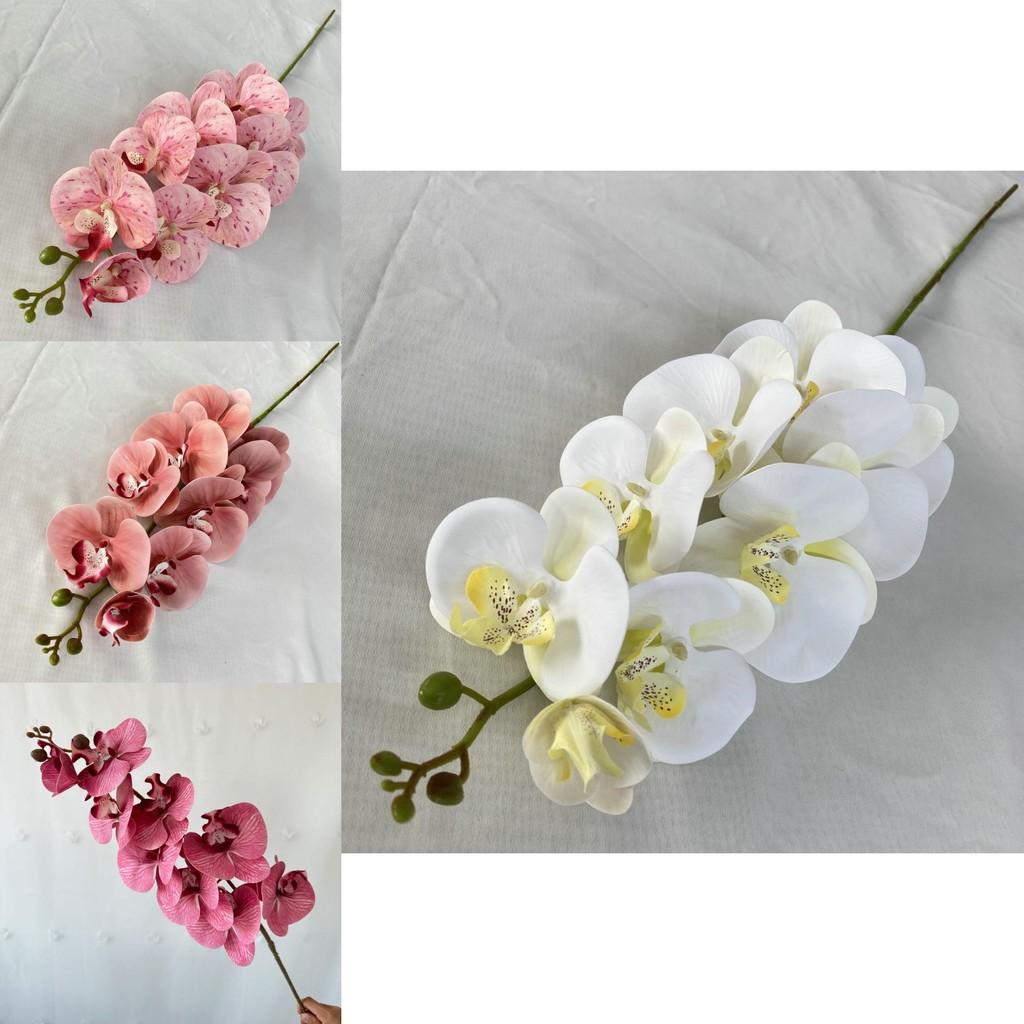 3d French Phalaenopsis Artificial Flowers For Wedding Decor Home Hotel Display