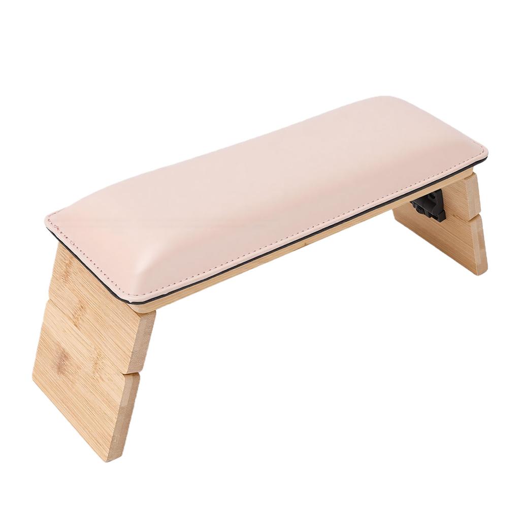 Foldable PU Leather Nail Hand Rest 3   Heights Nail Arm Rest for Nail Tech Salon Home Use Pink
