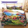 Pirates Anime Art Pattern Bedding Set Quilt Cover Pillowcase Home Decor Gift (1 * duvet cover + 2 * pillowcase, without core)