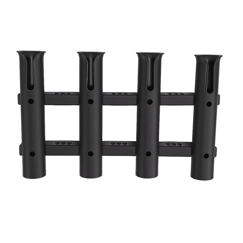 Bootswandmontierter Angelrutenhalter 4 Röhren Nylon Vertikales Angelrutenregal für Boote Yacht Kajak