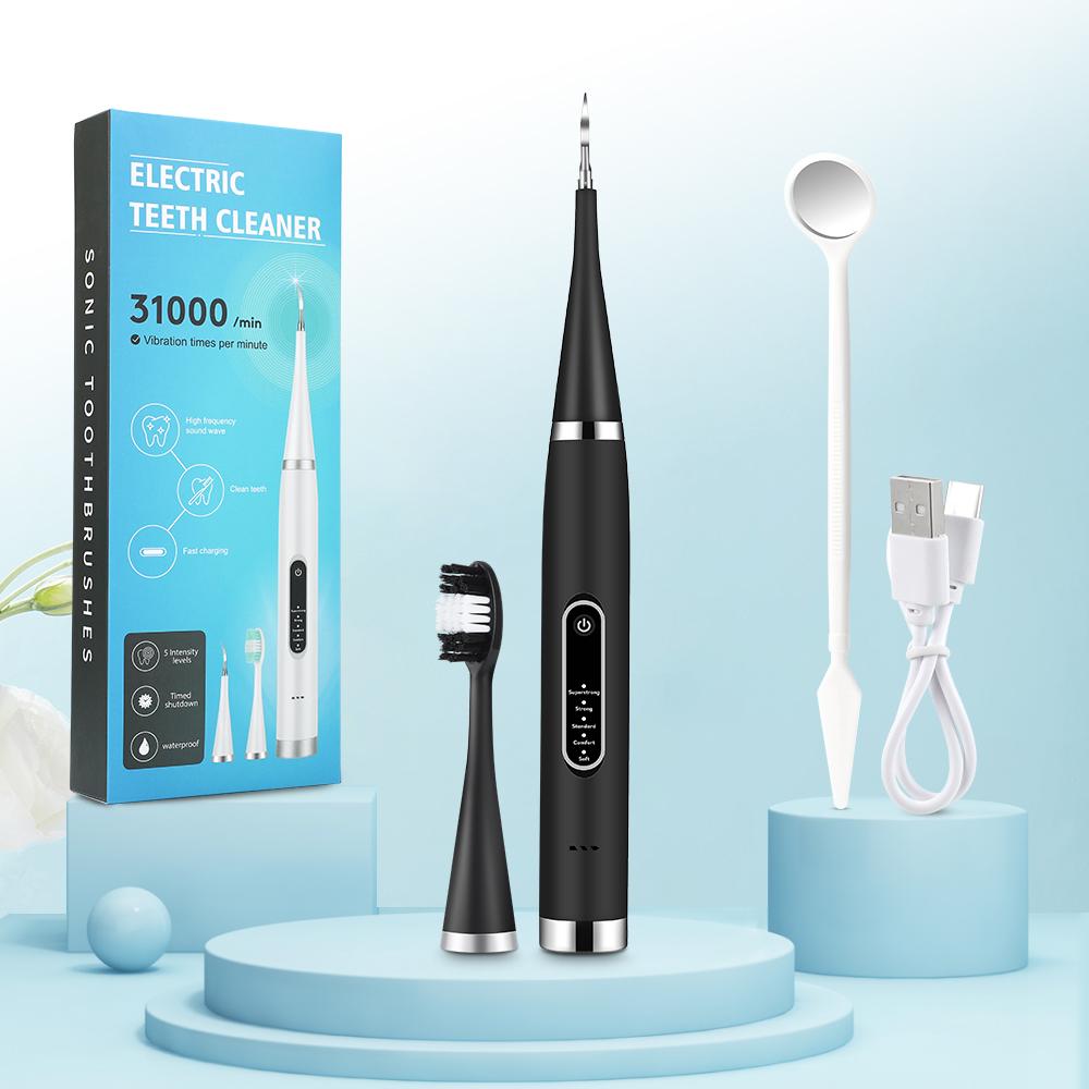Electric Teeth Cleaner Household Dental Scaler Tooth Whitening and Cleaning Device IPX6 Waterproof Tartar Remove Fresh Breath Or