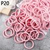 50Pcs/Set Women Girls Basic Hair Bands 4Cm Simple Solid Colors Elastic Headband Hair Ropes Ties Hair Accessories Ponytail Holder