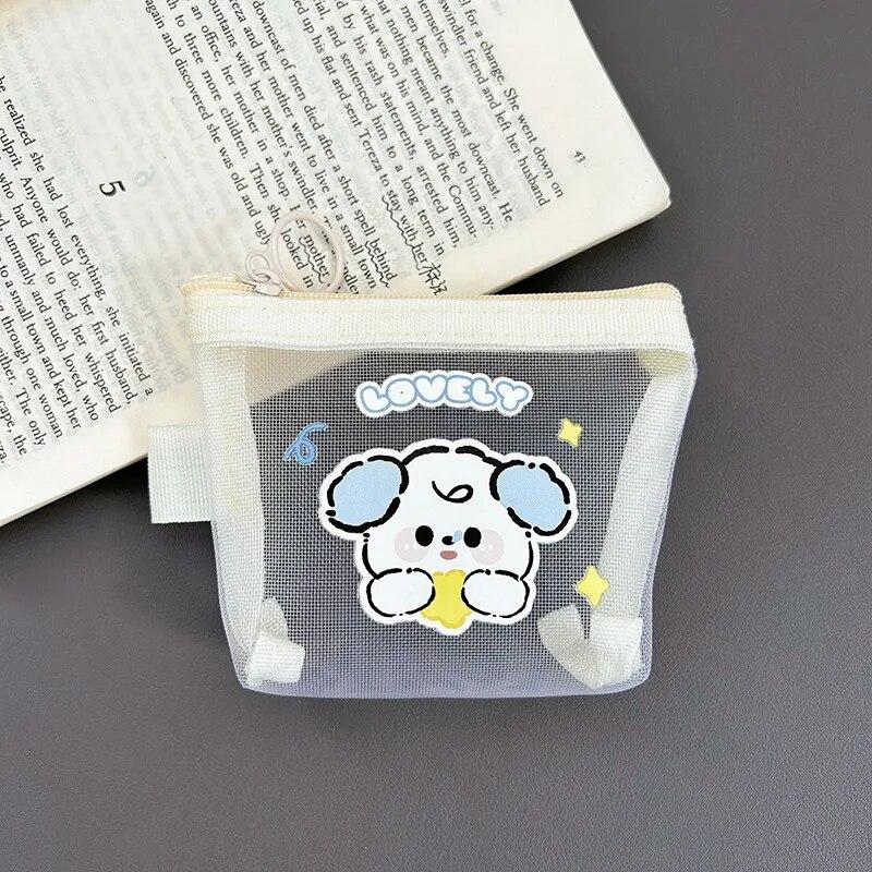 New Cartoon Cute Coin Purse for Children Kawaii Mini Coin Pouch Portable Lipstick Bag Earphone Date Cable Organizer Kids Gift