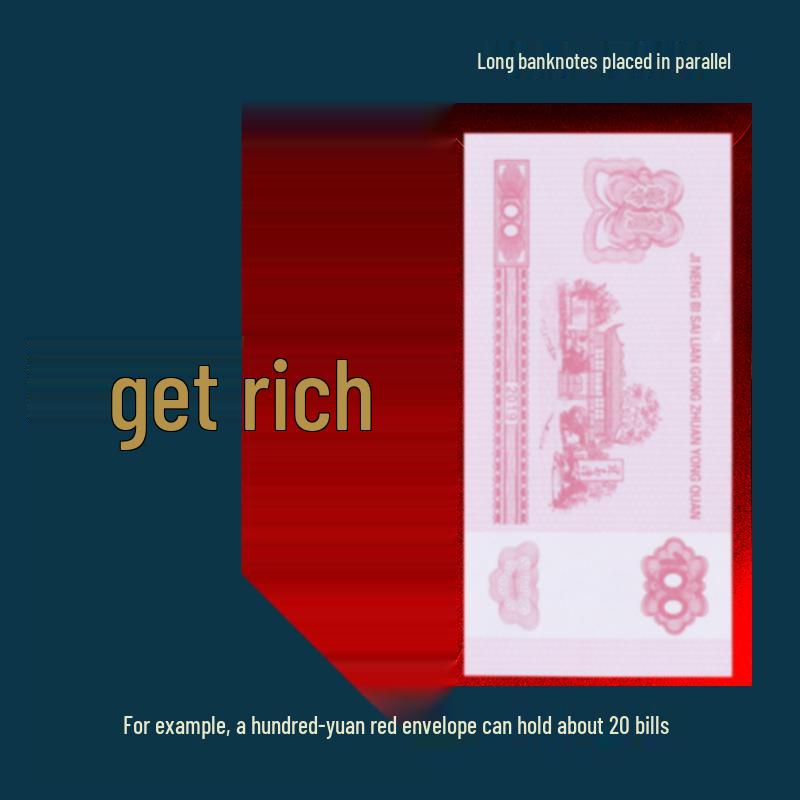 Fortune Red Envelope: Large, Smooth, Festive, High-End, Personalized Lai See for Auspicious New Year Luck