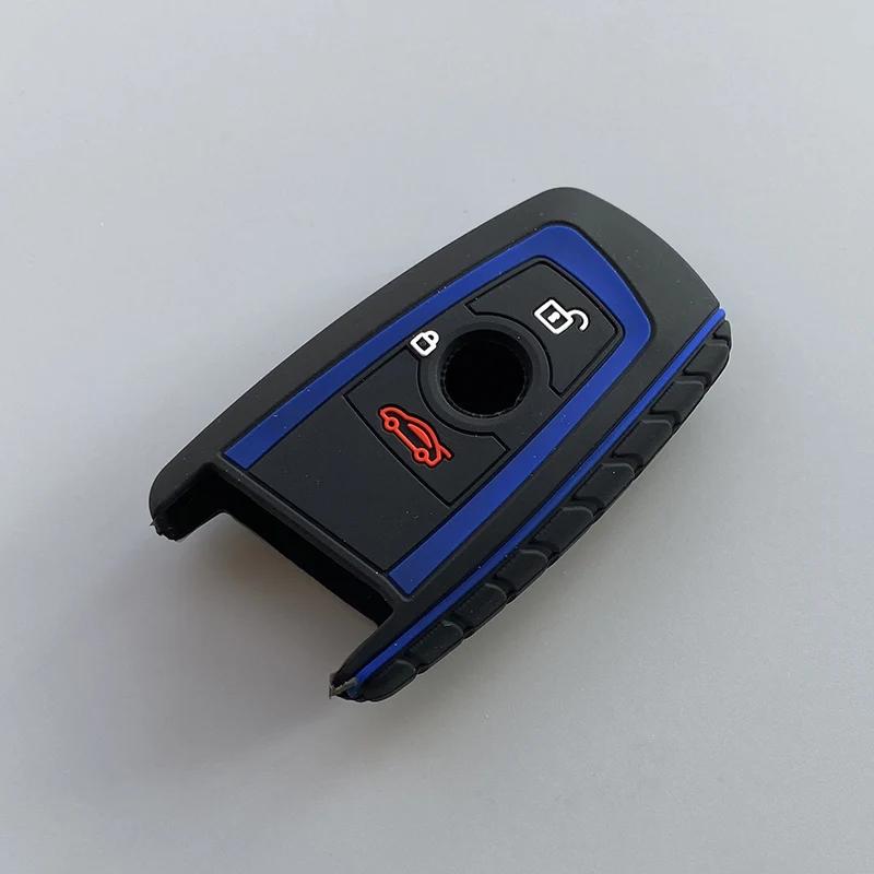 New silicone key fob cover case protect skin hood for BMW F10 F20 F30 Z4 X1 X3 X4 M1 M2 M3 E90 1 2 3 5 7 SERIES Remote keyless