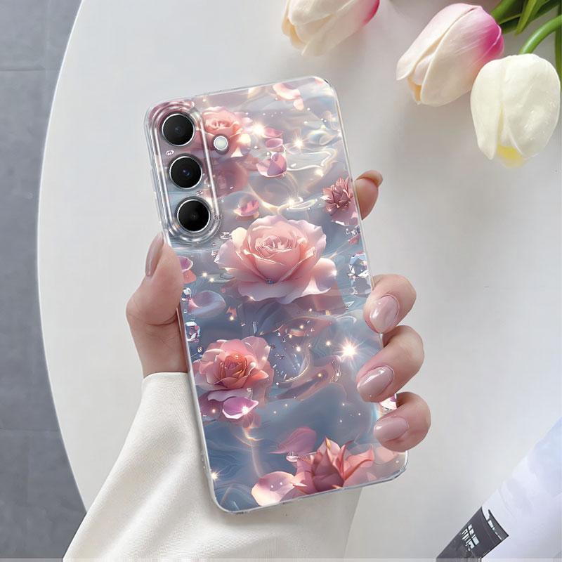 

For Samsung M54 M53 M52 M33 M23 F54 5G Case Luxury Phone Case For Samsung Galaxy M54 5G Flower Clear Silicone Protective Cover Samsung M54 F54