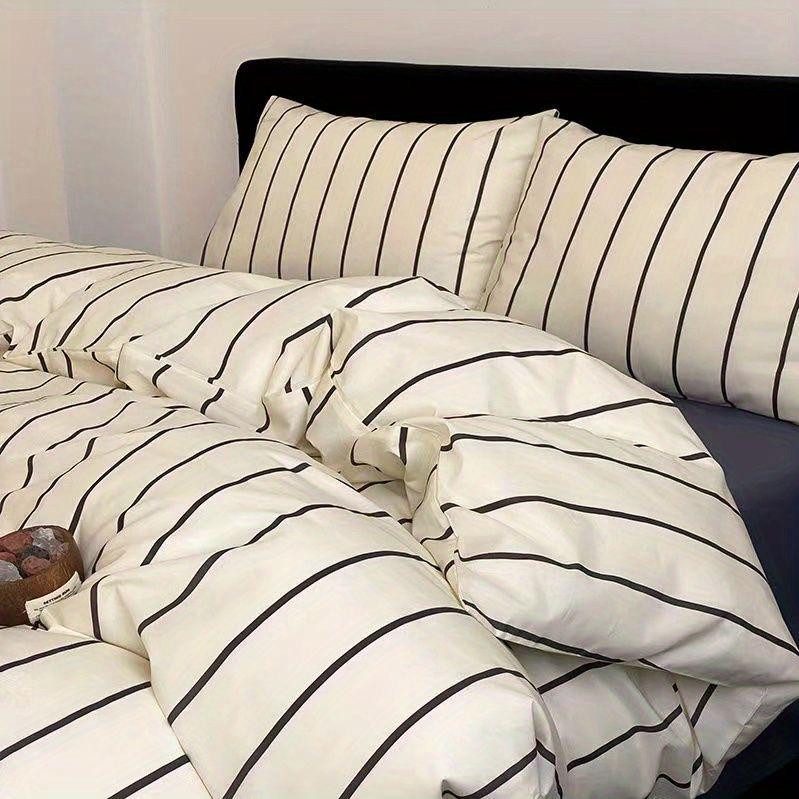 Ins Nordic Černý puntík Ložní souprava Ploché prostěradlo Povlak na přikrývku Twin Full Queen Severské ložní prádlo Chlapecké Dívčí Ložní soupravy