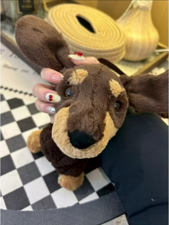 Jellycat Dakhund Plysjleketøy Crossbody-veske - Søt Skulderveske for Jenter