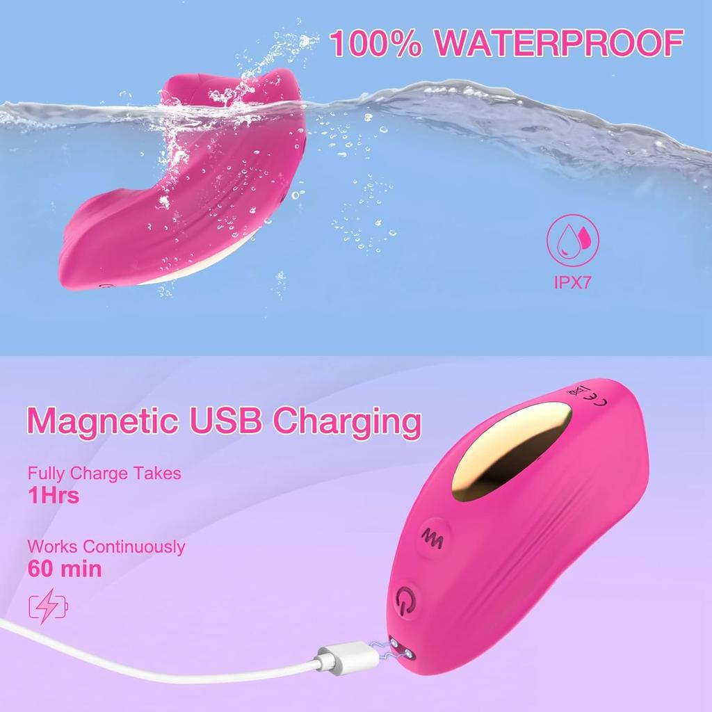 Wearable Butterfly Vibrator Panties for Women APP Remote Control Dual Motor Clitoral Stimulator Sex Toy