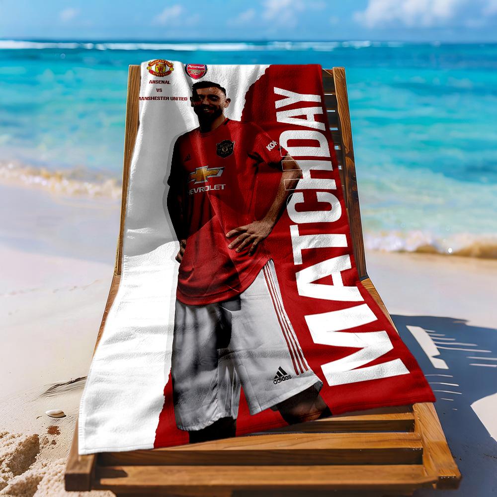 Manchester Beach Towel Quickdry Soft Microfiber Comfortable Lightweight Suitable For Swimming Gym Camping Yoga Vacation
