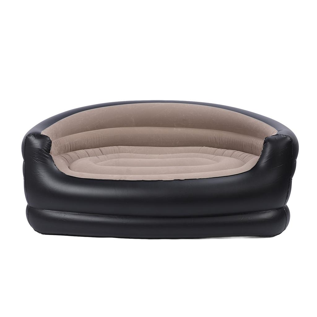 Inflatable Chair PVC and Velvet Water Proof Comfortable Portable Blow Up Couch for Outdoor