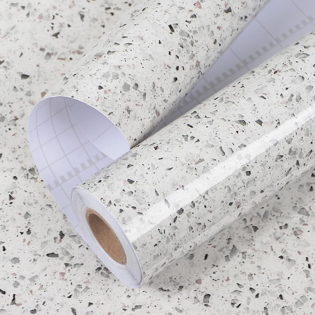 3D Black Gold White Granite Contact Paper Waterproof Resistant Self Adhesive Wallpaper Bathroom Kitchen Vinyl Film Wall Stickers