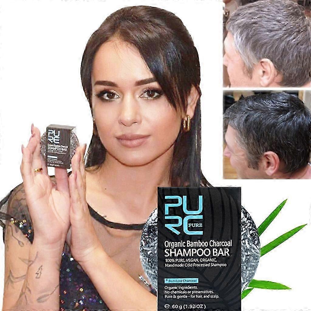 Bambuskohle Haarverdunkelnde Shampoo-Seife Haarshampoo-Riegel Reinigung