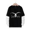 Stampa Anime Death Note Nero/Grigio S-3XL Casual Manica Lunga
