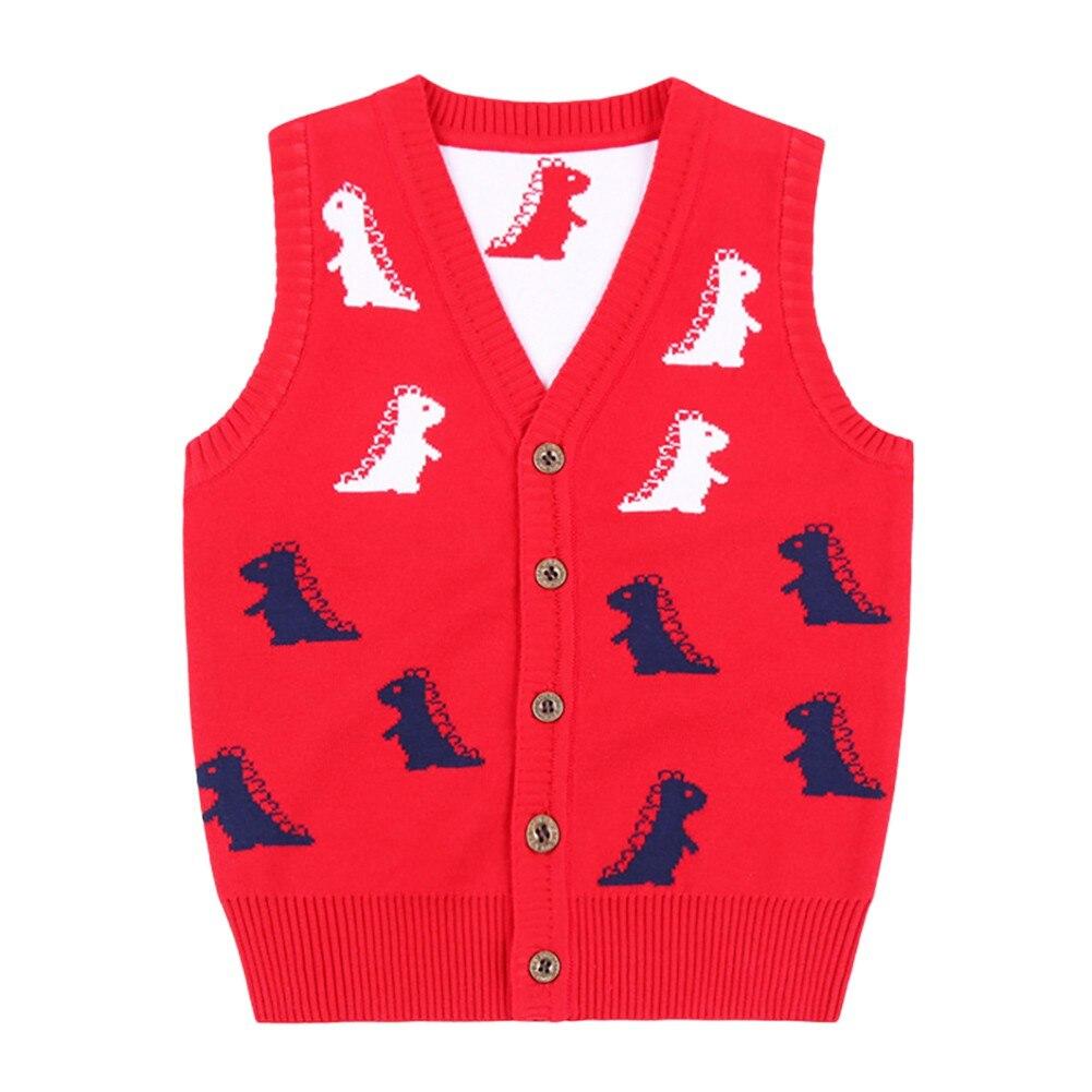 Осінь-зима Дитячий в’язаний светр Жилет Кардиган Дитячий светр з v-подібним вирізом для хлопчиків Жилет на ґудзиках Дівчинка для малюків Повсякденний верхній одяг 1-7 років