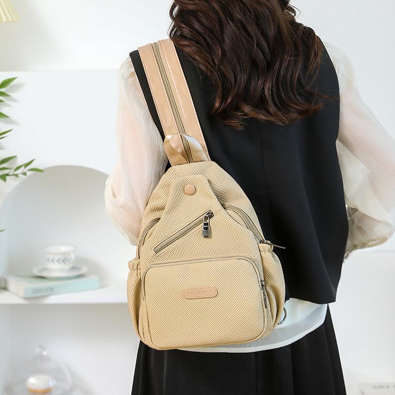 Multifunctional Lightweight Chest Bag Women's Large Capacity Shoulder Bag Commuter Backpack